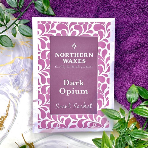 Dark opium scented sachet - opium,
