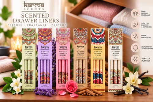 Scented drawer liners sheet - drawer,