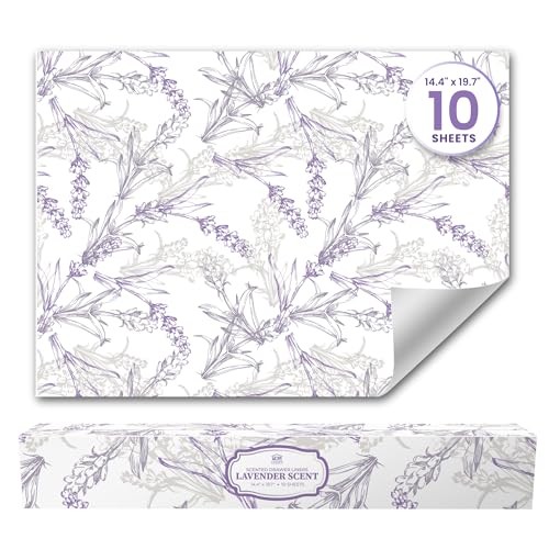 Lavender scented drawer liners - lavender,
