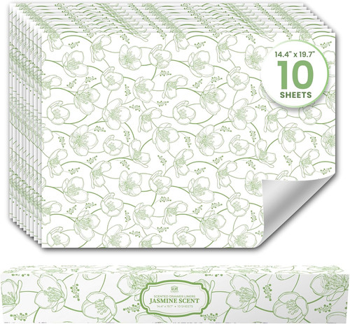 Jasmine scented drawer liners - jasmine,